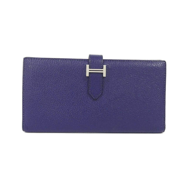 Hermès Béarn Soufflet Chevre Long Wallet