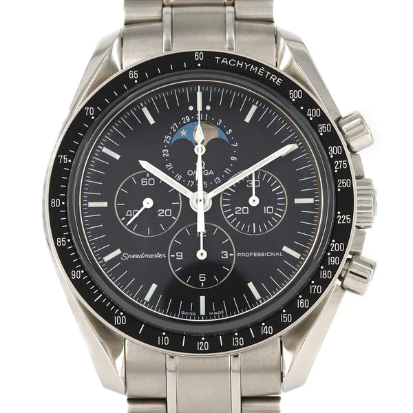 Omega Speedmaster Moonphase Stainless Steel Watch
