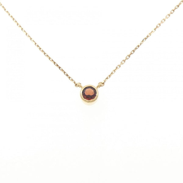 Au750 Garnet Necklace