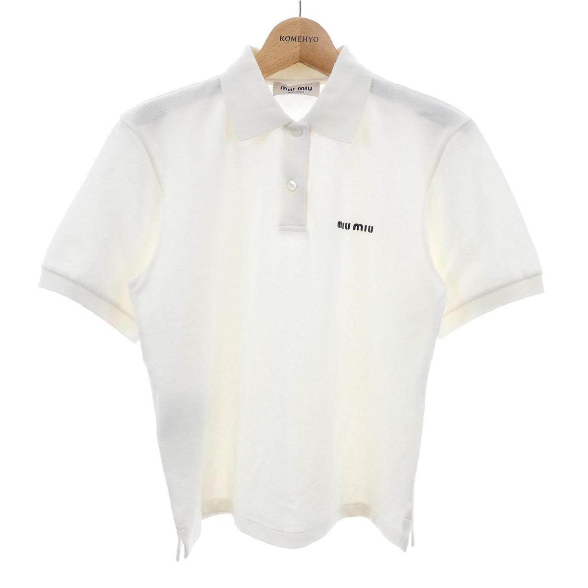Miu Miu Cotton Pique Polo Shirt