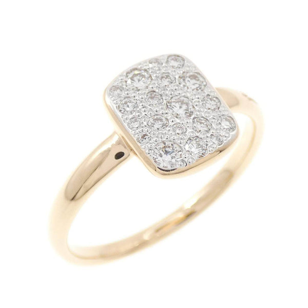 Pomellato Sabbia 750 Pink Gold White Gold Diamond Ring