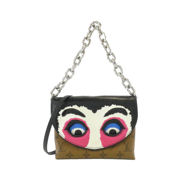 Louis Vuitton Pochette Kabuki Mask Monogram Coated Canvas Shoulder Bag