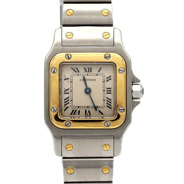 Cartier Santos Galbee SM Stainless Steel Yellow Gold Quartz