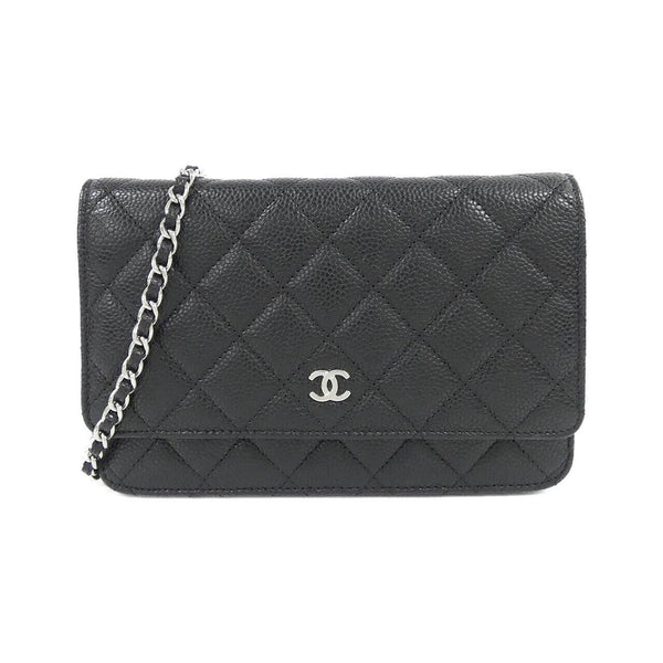 Chanel Timeless Classic Caviar Skin Chain Wallet