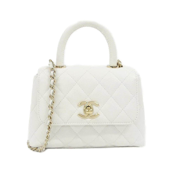 Chanel Caviar Skin Chain Clutch
