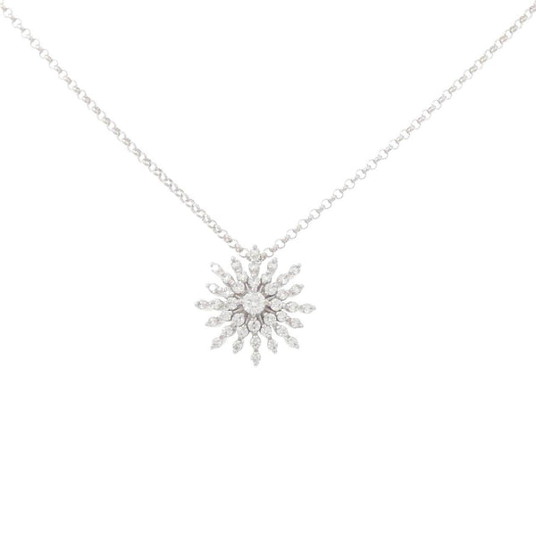 Lazare Diamond Au750 White Gold Diamond Necklace