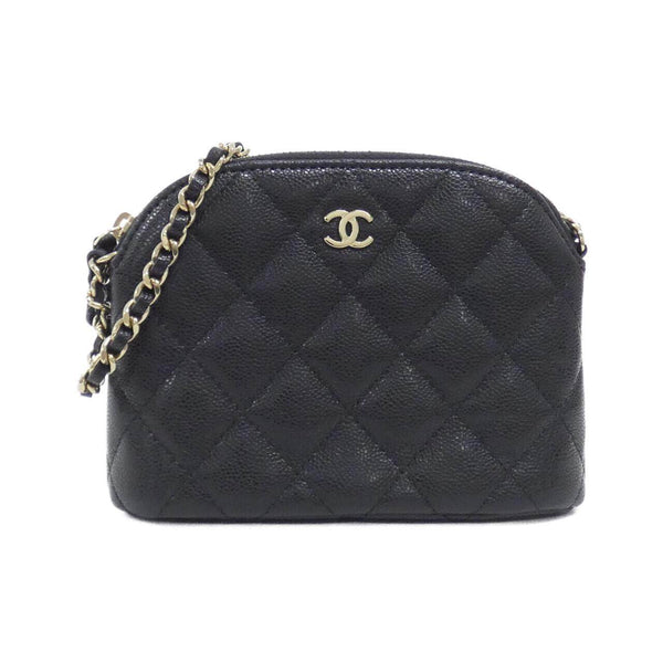 Chanel Timeless Classic Caviar Skin Chain Clutch
