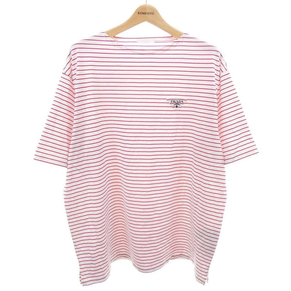 Prada Triangle Logo Cotton T Shirt