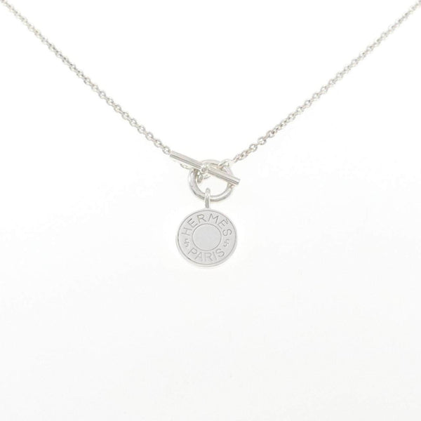 Hermes Amulette H Confetti 925 Silver Necklace