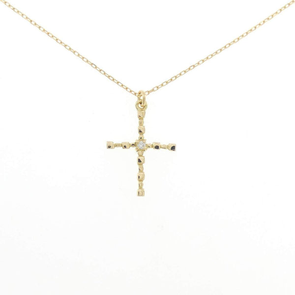 Au750 Cross Diamond Necklace