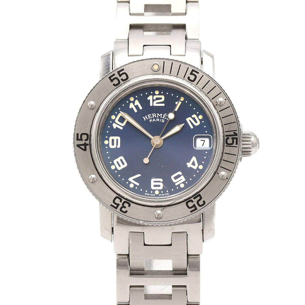 Hermes ClipperDiver Stainless Steel Quartz