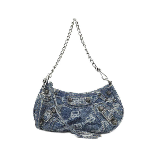 Balenciaga Le Cagole Mini Denim Shoulder Bag