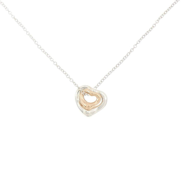 Tiffany & Co. Open Heart Au925 Au750 Necklace