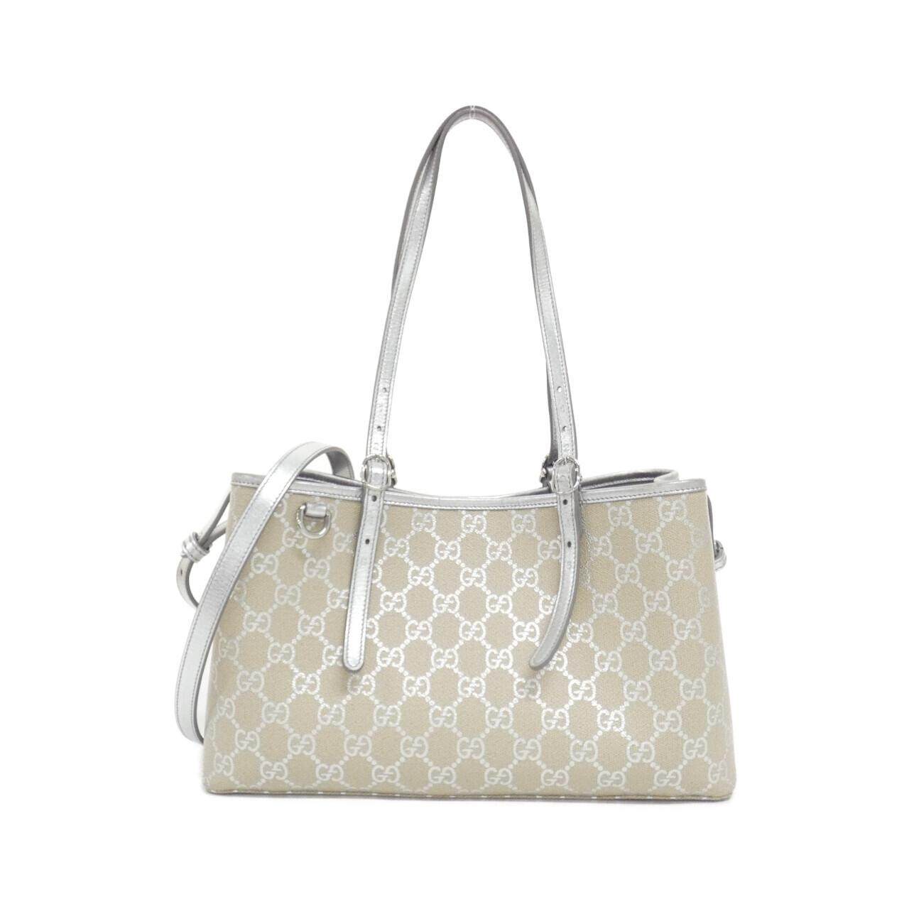 Gucci GG Emblem GG Monogram Coated Canvas Handbag