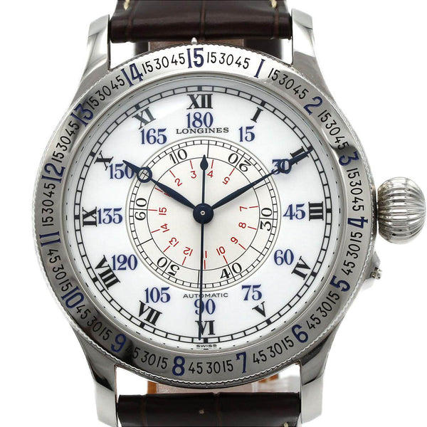 Longines Lindbergh Hour Angle Stainless Steel Watch