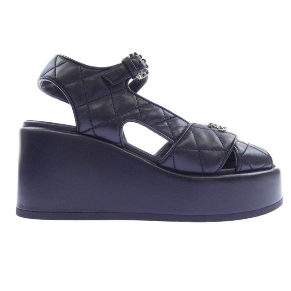 Chanel Matelasse Lambskin Sandals