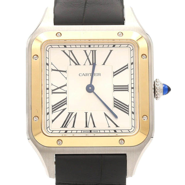 Cartier Santos Dumont LM Stainless Steel Yellow Gold Quartz