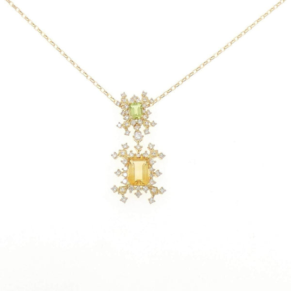 Au750 Color Stone Necklace