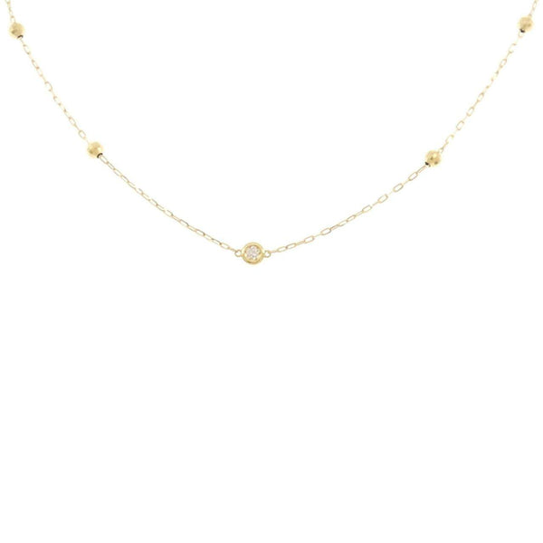 Au750 Diamond Necklace