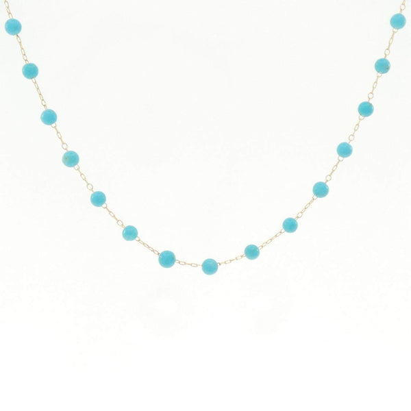 Au750 Turquoise Necklace