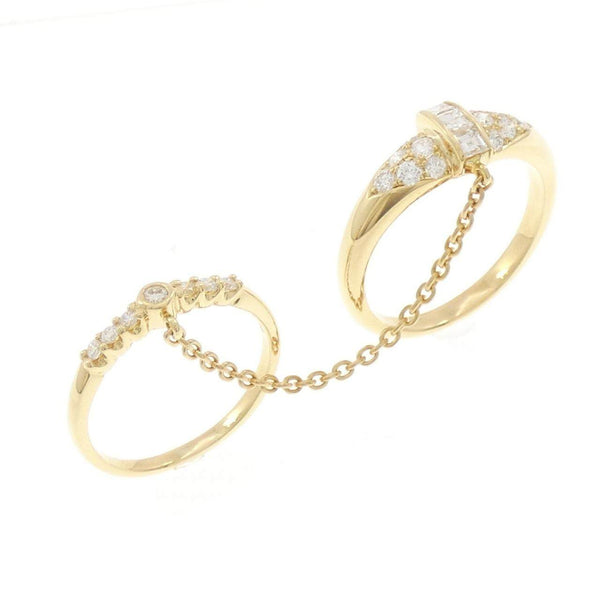 Queen 750 Yellow Gold Diamond Ring