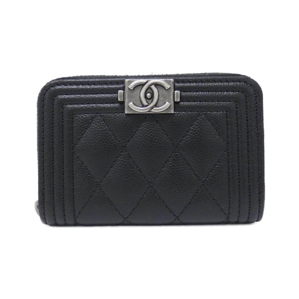 Chanel Boy Chanel Caviar Skin Coin Case