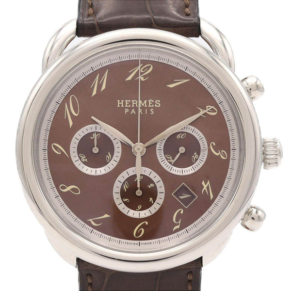 Hermes ArceauChrono Stainless Steel Watch