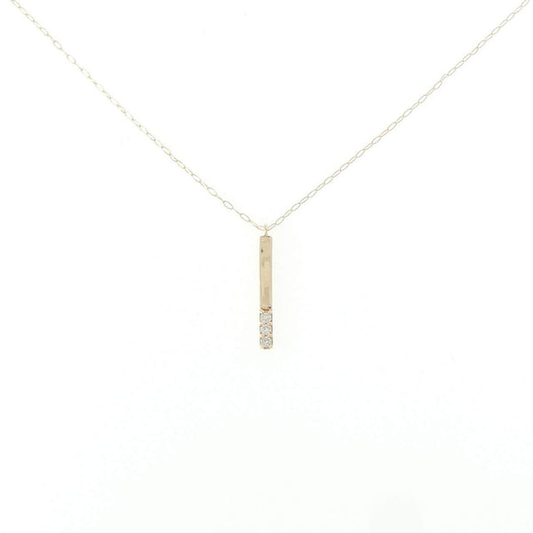 K10 Yellow Gold Diamond Necklace