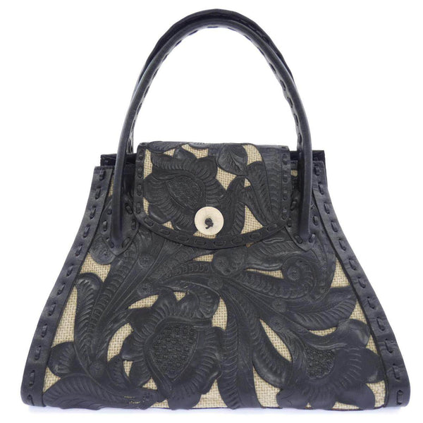 Carving Tribes Carving Leather Handbag