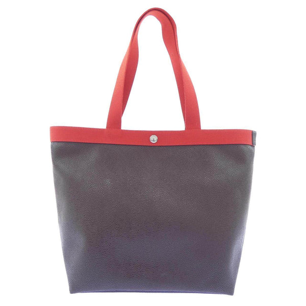 Herve Chapelier Square Tote A4 Leather Tote Bag