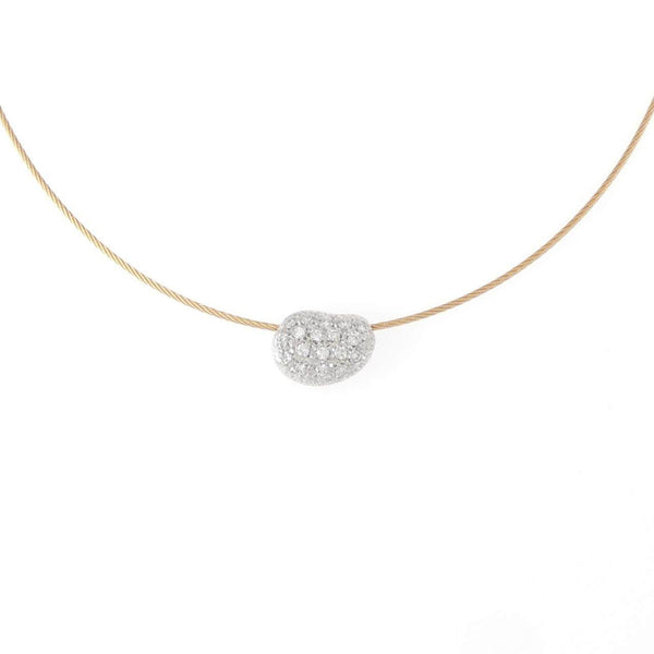 Pt900 Au750 Diamond Necklace