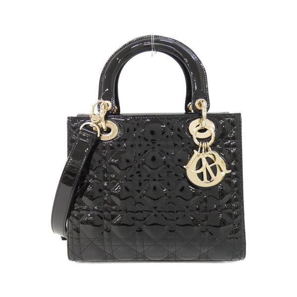 Christian Dior Lady Dior Patent Leather Bag