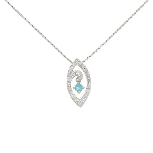 PT900 PT850 Tourmaline Diamond Necklace