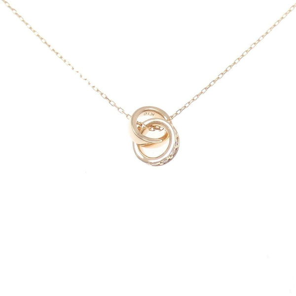 4°C K10 Pink Gold Diamond Necklace