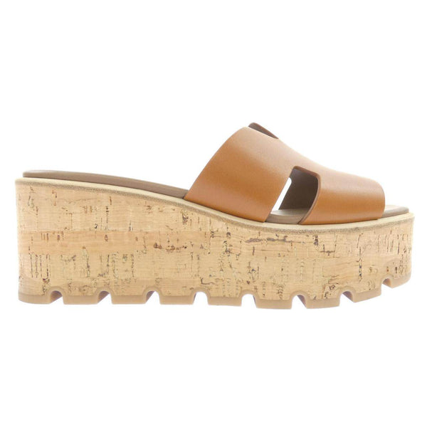 Hermes Eze H Cutout Leather Sandals