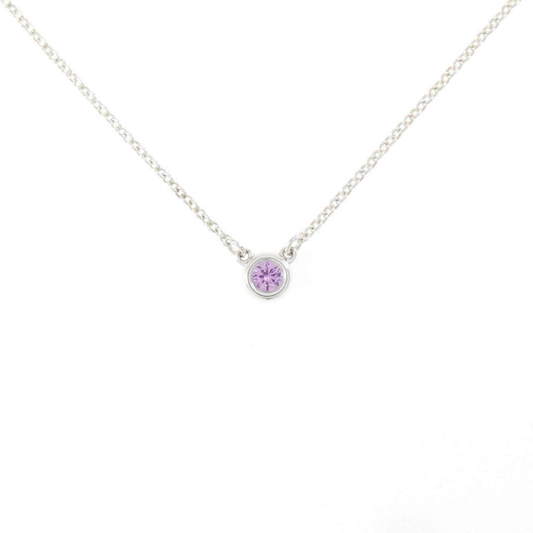Tiffany By the Yard 925 Silver Sapphire Necklace