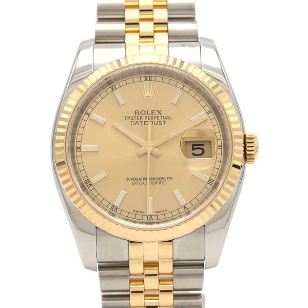 Rolex Datejust Stainless Steel Yellow Gold Automatic