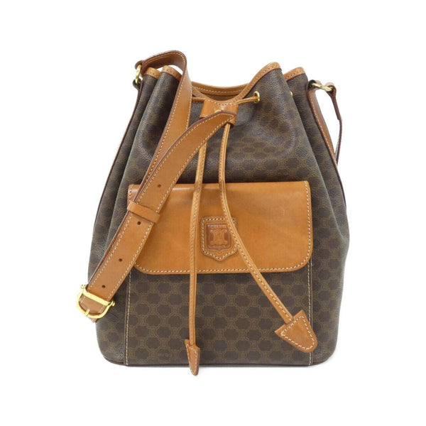 Celine Coated Canvas Shoulder Bag