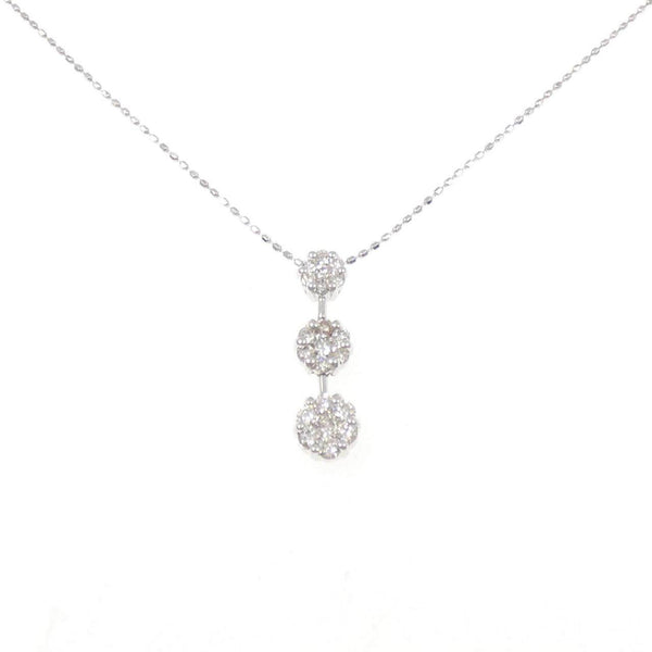 Au750 White Gold Diamond Necklace