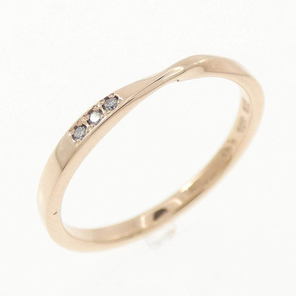 ete K10 Pink Gold Diamond Ring