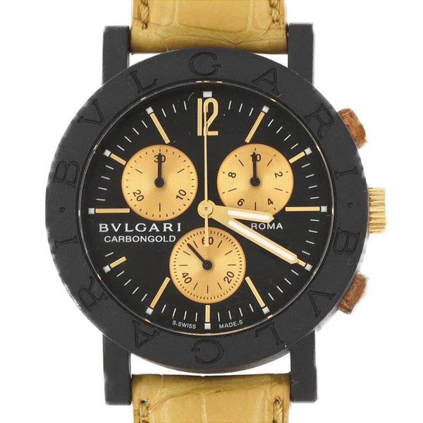 Bvlgari Carbon Gold ROMA LIMITED Quartz
