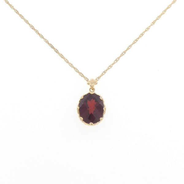 Au750 Garnet Necklace