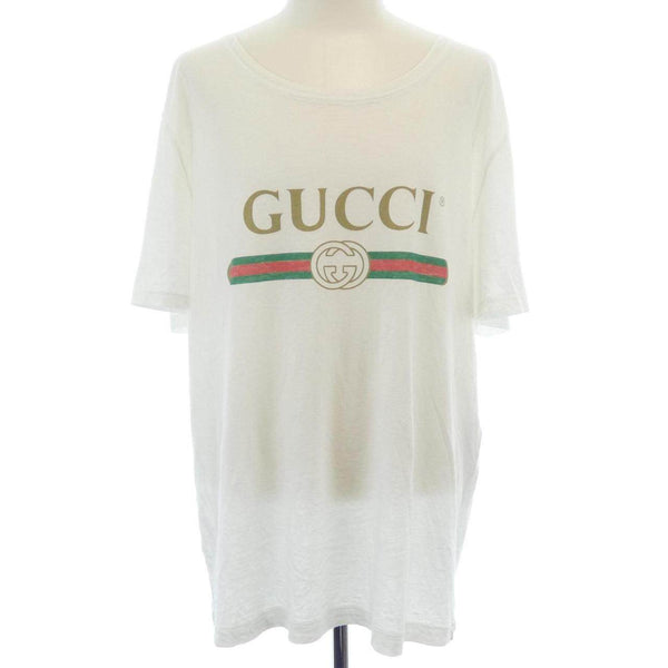Gucci GUCCI logo washed oversize cotton T shirt