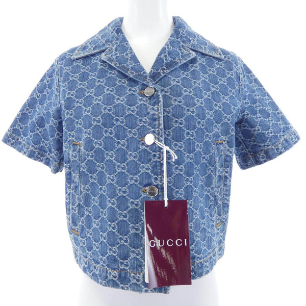 Gucci GG Denim Jacquard Denim Jacket