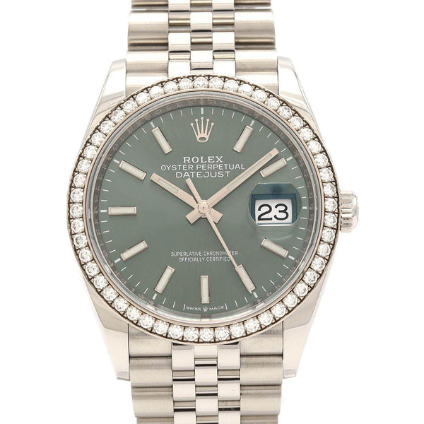 Rolex Datejust Stainless Steel White Gold Automatic