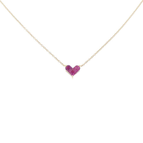 STARJEWELRY MYSTERIOUSHEART AU750 RUBY NECKLACE