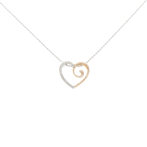 Au750 Diamond Heart Necklace