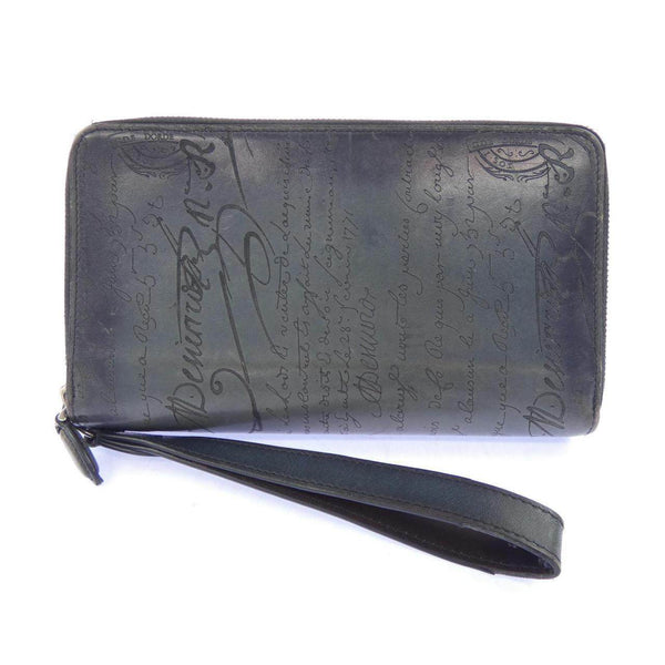 Berluti Taliscrit Leather Long Zip Wallet