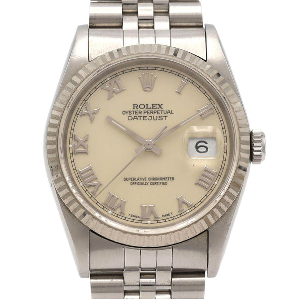 Rolex Datejust Stainless Steel White Gold Automatic