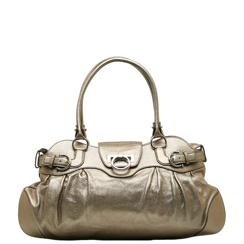 Gancini Marisa Leather Shoulder Bag AB-21 5370